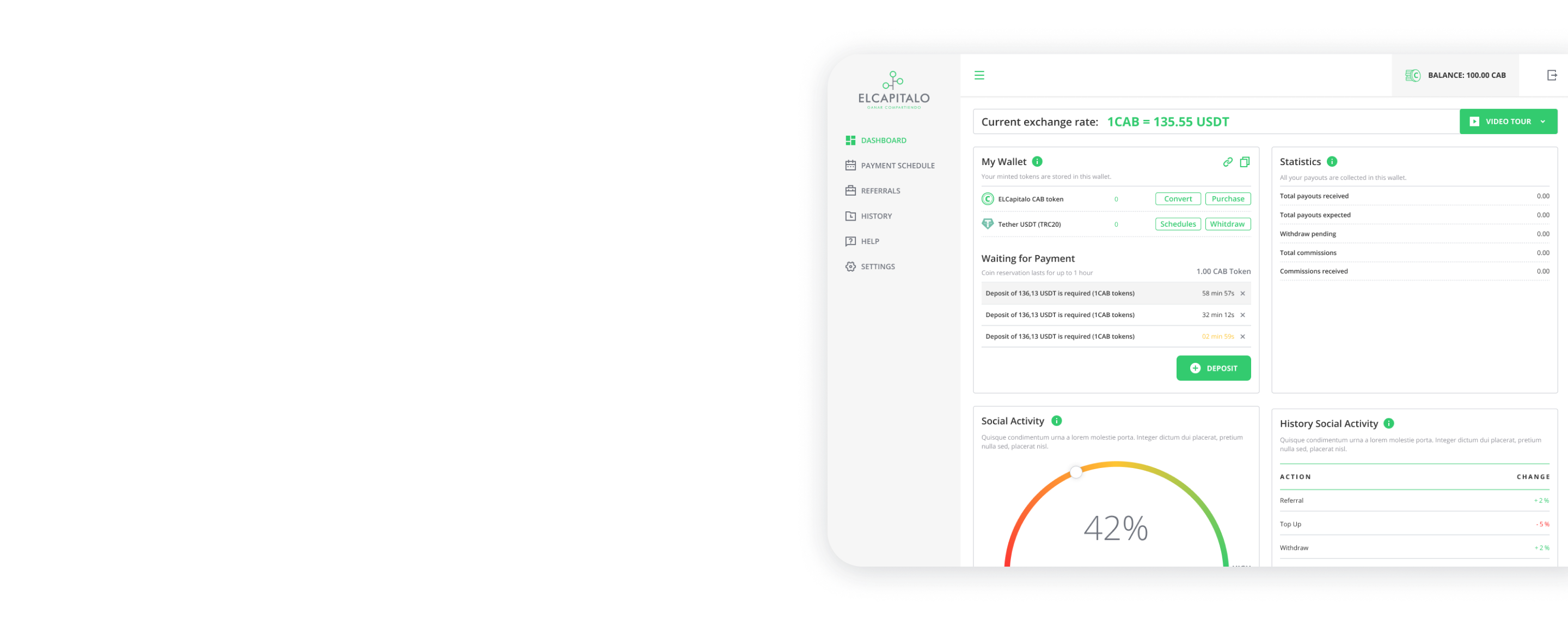 ELCapitalo dashboard background image